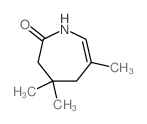 2H-Azepin-2-one,1,3,4,5-tetrahydro-4,4,6-trimethyl- Structure
