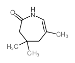 2H-Azepin-2-one,1,3,4,5-tetrahydro-4,4,6-trimethyl- structure