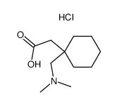 1-(dimethylaminomethyl)cyclohexaneacetic acid hydrochloride结构式