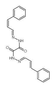 Ethanedioic acid,1,2-bis[2-(3-phenyl-2-propen-1-ylidene)hydrazide]结构式
