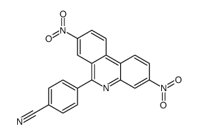 4-(3,8-dinitrophenanthridin-6-yl)benzonitrile Structure