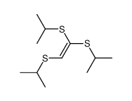 1,1,2-tris-isopropylsulfanyl-ethene结构式