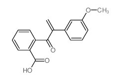 Benzoic acid,2-[2-(3-methoxyphenyl)-1-oxo-2-propen-1-yl]- structure