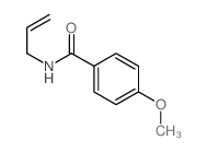 Benzamide, 4-methoxy-N-2-propen-1-yl- structure
