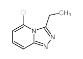 2-chloro-9-ethyl-1,7,8-triazabicyclo[4.3.0]nona-2,4,6,8-tetraene结构式