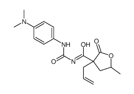 N-[[4-(dimethylamino)phenyl]carbamoyl]-5-methyl-2-oxo-3-prop-2-enyloxolane-3-carboxamide结构式