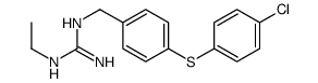 2-[[4-(4-chlorophenyl)sulfanylphenyl]methyl]-1-ethylguanidine Structure