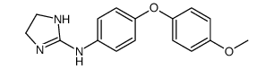 N-[4-(4-methoxyphenoxy)phenyl]-4,5-dihydro-1H-imidazol-2-amine结构式
