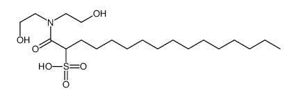 1-[bis(2-hydroxyethyl)amino]-1-oxohexadecane-2-sulfonic acid结构式