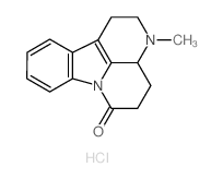 1,2,3,3a,4,5-Hexahydro-3-methyl-6H-indolo(3,2,1-de)(1,5)naphthyridin-6-one, hydrochloride structure