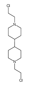 1,1'-bis(2-chloroethyl)-4,4'-bipiperidine结构式