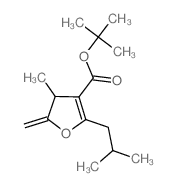 tert-butyl 4-methyl-5-methylidene-2-(2-methylpropyl)-4H-furan-3-carboxylate结构式
