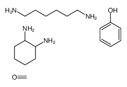cyclohexane-1,2-diamine,formaldehyde,hexane-1,6-diamine,phenol Structure