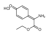 ethyl 2-amino-2-(4-oxocyclohexa-2,5-dien-1-ylidene)acetate,hydrochloride Structure