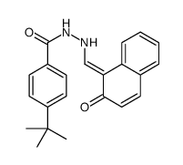 p-(tert-butyl)[(2-hydroxy-1-naphthyl)methylene]benzohydrazide结构式