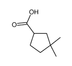 3,3-Dimethylcyclopentanecarboxylic acid Structure