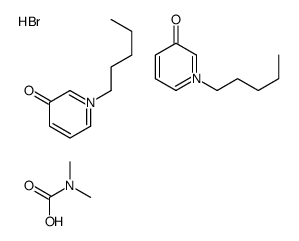 N,N-dimethylcarbamate,1-pentylpyridin-1-ium-3-ol,bromide Structure