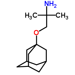 2-(ADAMANTAN-1-YLOXY)-1,1-DIMETHYL-ETHYLAMINE结构式