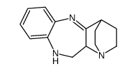 11,11a-Dihydro-10H-quinuclidino(2,3-c)-1,5-benzodiazepine结构式