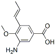 Benzoic acid, 3-amino-4-methoxy-5-(1-propenyl)- (9CI) Structure