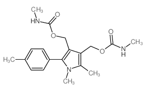 1H-Pyrrole-3,4-dimethanol, 1,2-dimethyl-5- (4-methylphenyl)-, bis(methylcarbamate) (ester) picture