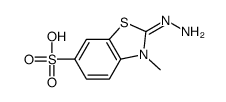 2-hydrazinylidene-3-methyl-1,3-benzothiazole-6-sulfonic acid Structure