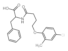 2-[4-(4-chloro-2-methylphenoxy)butanoylamino]-3-phenylpropanoic acid结构式