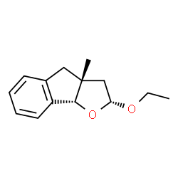 2H-Indeno[1,2-b]furan,2-ethoxy-3,3a,4,8b-tetrahydro-3a-methyl-,(2R,3aR,8bS)-rel-(9CI)结构式