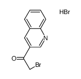 2-bromo-1-(quinolin-3-yl)ethan-1-one hydrobromide结构式