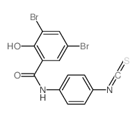 3,5-dibromo-2-hydroxy-N-(4-isothiocyanatophenyl)benzamide结构式