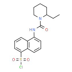 5-[(2-ETHYL-PIPERIDINE-1-CARBONYL)-AMINO]-NAPHTHALENE-1-SULFONYL CHLORIDE结构式