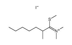 dimethyl-(2-methyl-1-methylsulfanyl-heptylidene)-ammonium, iodide结构式