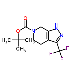 tert-Butyl 3-(trifluoromethyl)-4,5-dihydro-1H-pyrazolo[3,4-c]pyridine-6(7H)-carboxylate picture