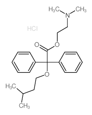 2-dimethylaminoethyl 2-(3-methylbutoxy)-2,2-diphenyl-acetate structure
