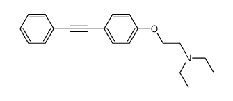 1-phenyl-2-[4-(2-diethylaminoethoxy)phenyl]acetylene结构式