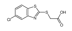 (5-CHLORO-BENZOTHIAZOL-2-YLSULFANYL)-ACETIC ACID Structure