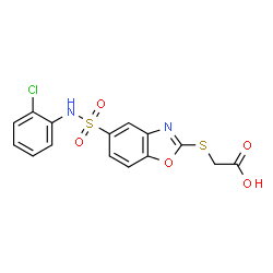[(5-{[(2-氯苯基)氨基]磺酰基}-1,3-苯并恶唑-2-基)硫代]乙酸图片