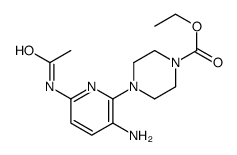 4-(6-Acetylamino-3-aminopyridin-2-yl)piperazine-1-carboxylic acid ethyl ester结构式