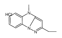 2-ethyl-4-methylpyrazolo[1,5-a]benzimidazole,hydrochloride Structure
