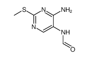 N-(4-amino-2-(methylthio)pyrimidin-5-yl)formamide Structure