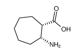 Cycloheptanecarboxylic acid, 2-amino-, (1S,2R)- (9CI) structure