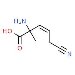 3-Pentenoicacid,2-amino-5-cyano-2-methyl-,(3Z)-(9CI) structure