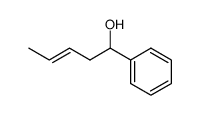 (E)-1-phenyl-3-penten-1-ol Structure