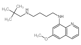 N-(2,2-dimethylpropyl)-N-(6-methoxyquinolin-8-yl)butane-1,4-diamine Structure
