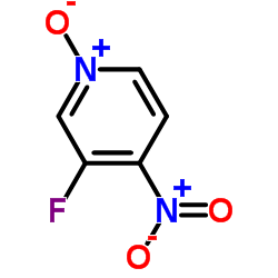 3-氟-4-硝基-N-氧化吡啶结构式