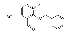 2-benzylsulfanyl-1-methylpyridin-1-ium-3-carbaldehyde,bromide Structure