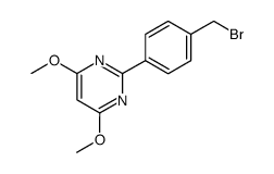 2-(p-Brommethyl-phenyl)-4,6-dimethoxypyrimidin Structure