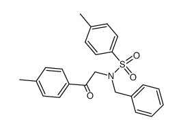 N-benzyl-4-methyl-N-(2-oxo-2-(p-tolyl)ethyl)benzenesulfonamide Structure