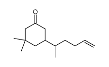 Cyclohexanone, 3,3-dimethyl-5-(1-methyl-4-pentenyl)- (9CI) Structure