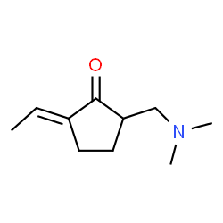 Cyclopentanone, 2-[(dimethylamino)methyl]-5-ethylidene-, (E)- (9CI)结构式